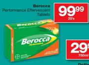 Berocca Performance Effervescent Tablets - 20's 