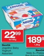 Nestle Jogolino Baby Yoghurt Assorted-4x100g