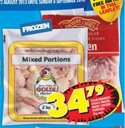 Goldi/Farmer's Choice Frozen Mixed Chicken Portions-2kg Each