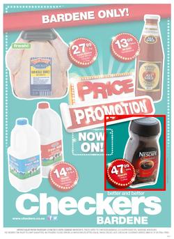 Checkers Bardene : Price Promotion (22 Aug - 8 Sep 2013), page 1