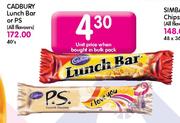 Cadbury Lunch bar Or PS(All Flavours)-Each