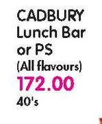 Cadbury Lunch bar Or PS(All Flavours)-40's pack