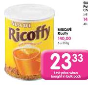 Special Nescafe Ricoffy 250gm Www Guzzle Co Za