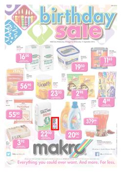 Makro Bloemfontein : Food (28 Aug - 11 Sep 2013), page 1