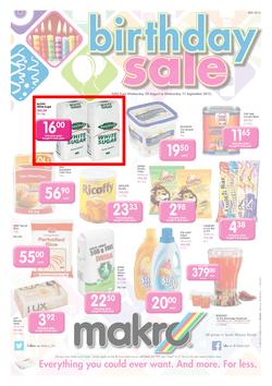 Makro Bloemfontein : Food (28 Aug - 11 Sep 2013), page 1
