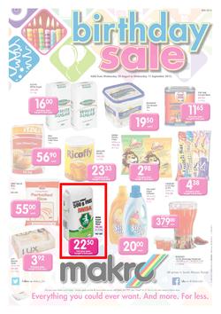 Makro Bloemfontein : Food (28 Aug - 11 Sep 2013), page 1