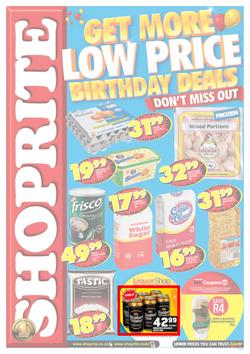 Shoprite Eastern Cape : Get More Low Price Birthday Deals (26 Aug - 8 Sep 2013), page 1