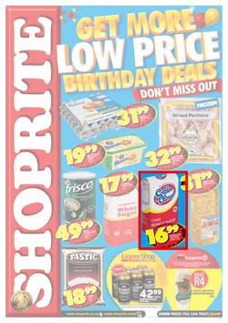 Shoprite Eastern Cape : Get More Low Price Birthday Deals (26 Aug - 8 Sep 2013), page 1