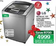 LG Metallic Top Load Washing Machine-14kg(T1003ADP6)