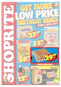 Shoprite KZN : Get More Low Price Birthday Deals (26 Aug - 8 Sep 2013), page 1