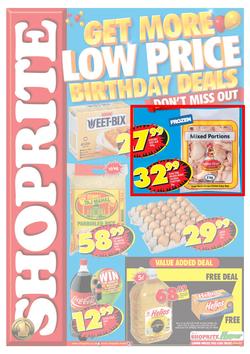 Shoprite KZN : Get More Low Price Birthday Deals (26 Aug - 8 Sep 2013), page 1