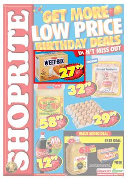 Shoprite KZN : Get More Low Price Birthday Deals (26 Aug - 8 Sep 2013), page 1