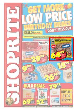 Shoprite Western Cape : Get Even More Low Price Birthday Deals (26 Aug - 8 Sep 2013), page 1