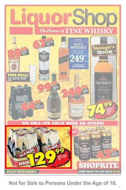 Shoprite Western Cape : Liquor Shop (26 Aug - 7 Sep 2013), page 1