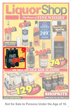 Shoprite Western Cape : Liquor Shop (26 Aug - 7 Sep 2013), page 1