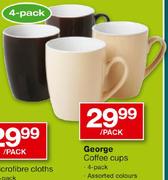 George Coffee Cups-4 Pack