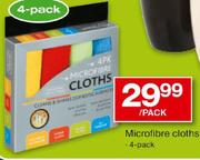 Microfibre Cloths-4 Pack