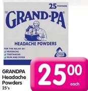 Grand-Pa Headache Powders-25's Each