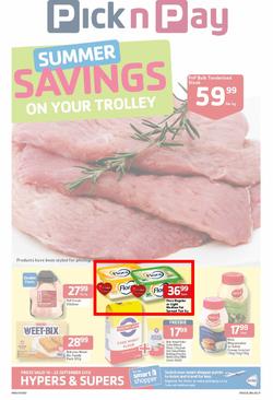 Pick N Pay Western Cape : Summer Savings On Your Trolley (10 Sep - 22 Sep 2013), page 1