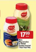 Nola-Mayonnaise Or Salad Cream Assorted-730g/750g/780g Each