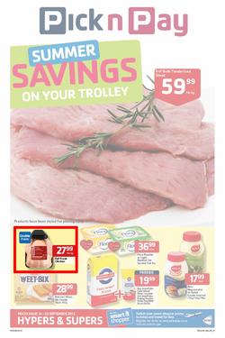 Pick N Pay KZN : Savings On Your Trolley (10 Sep - 22 Sep 2013), page 1