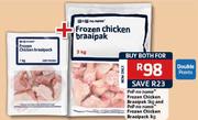 PnP No Name Frozen Chicken Braaipak-5kg and PnP No Name Frozen Chicken Braaipack-1kg