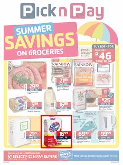 Pick N Pay Gauteng & Surrounding : More Savings On Groceries (10 Sep - 22 Sep 2013), page 1