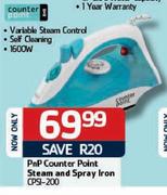 Pnp Counter Point Steam And Spray Iron (CPSI-200)