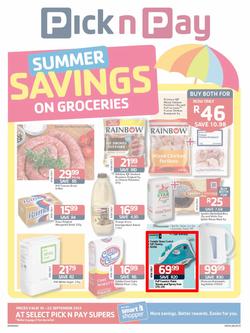 Pick N Pay KZN : More Savings On Groceries (10 Sep - 22 Sep 2013), page 1