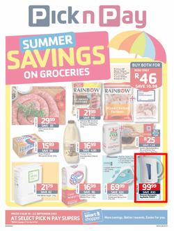 Pick N Pay KZN : More Savings On Groceries (10 Sep - 22 Sep 2013), page 1