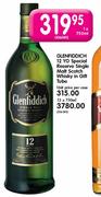 Glenfiddich 12 Yo Special Reserve Single Malt Scotch Whisky in Gift Tube-1 x 750ml