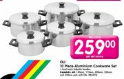 Oli Aluminium Cookware Set-10 Piece Per Set