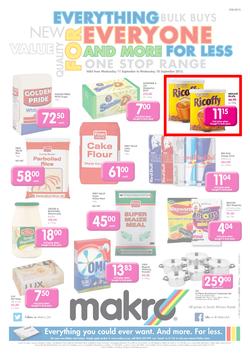 Makro Port Elizabeth : Food (11 Sep - 18 Sep 2013), page 1