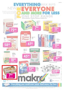 Makro Port Elizabeth : Food (11 Sep - 18 Sep 2013), page 1