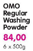 Omo Regular Washing Powder - 6x500g