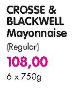 Crosse & Blackwell Mayonnaise Regular - 6x750g