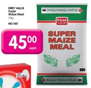 First Value Super Maize Meal - 10kg Each 