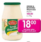 Crosse & Blackwell Mayonnaise Regular - 750g