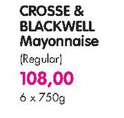 Crosse & Blackwell Mayonnaise-6x750Gm
