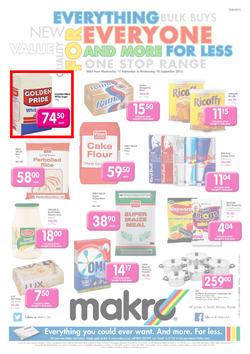 Makro Bloemfontein : Food (11 Sep - 18 Sep 2013), page 1