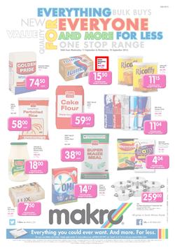 Makro Bloemfontein : Food (11 Sep - 18 Sep 2013), page 1