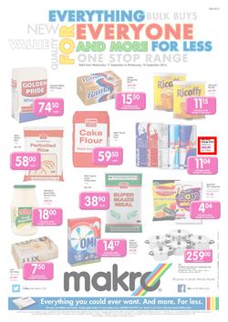 Makro Bloemfontein : Food (11 Sep - 18 Sep 2013), page 1