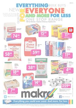 Makro Bloemfontein : Food (11 Sep - 18 Sep 2013), page 1