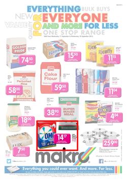 Makro Bloemfontein : Food (11 Sep - 18 Sep 2013), page 1