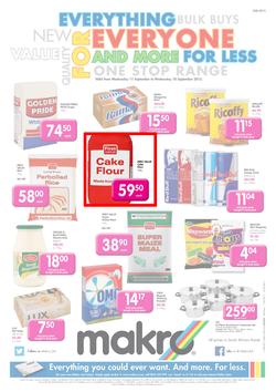 Makro Bloemfontein : Food (11 Sep - 18 Sep 2013), page 1