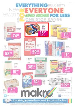 Makro Bloemfontein : Food (11 Sep - 18 Sep 2013), page 1