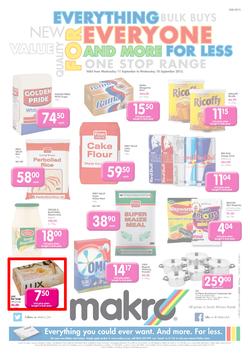 Makro Bloemfontein : Food (11 Sep - 18 Sep 2013), page 1