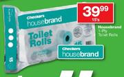 Housebrand 1-Ply Toilet Rolls-15's