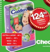 Cuddlers Disposable Nappies Midi-70's-Per Pack