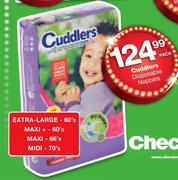 Cuddlers Disposable Nappies Maxi-66's-Per Pack